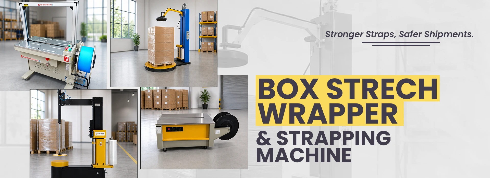 BOX STRECH WRAPPER/STRAPPING MACHINE
