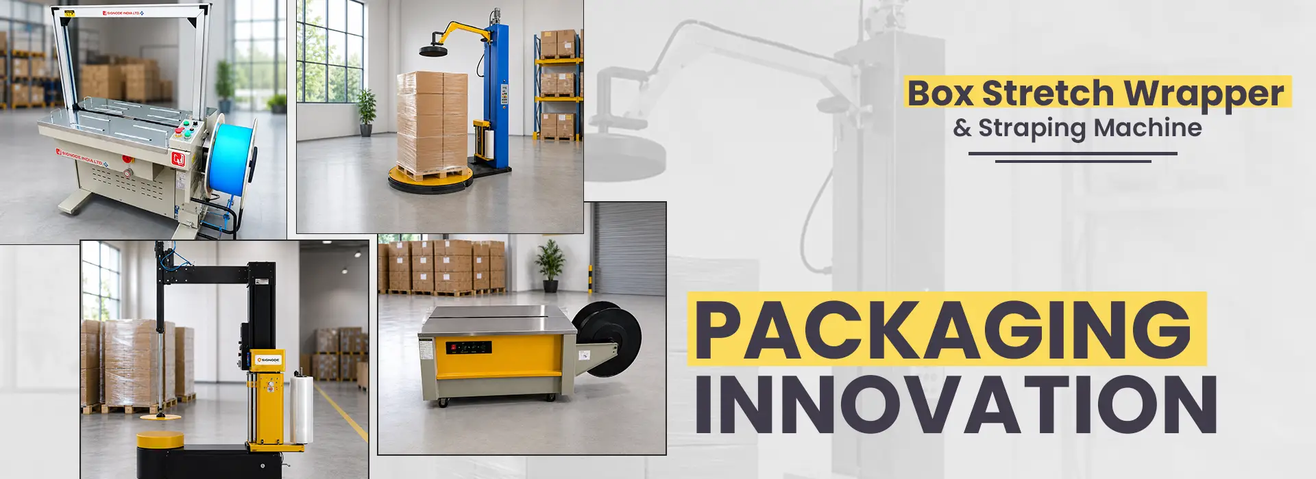 BOX STRECH WRAPPER/STRAPPING MACHINE