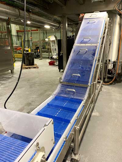 Sidewall Cleated Belt Conveyor