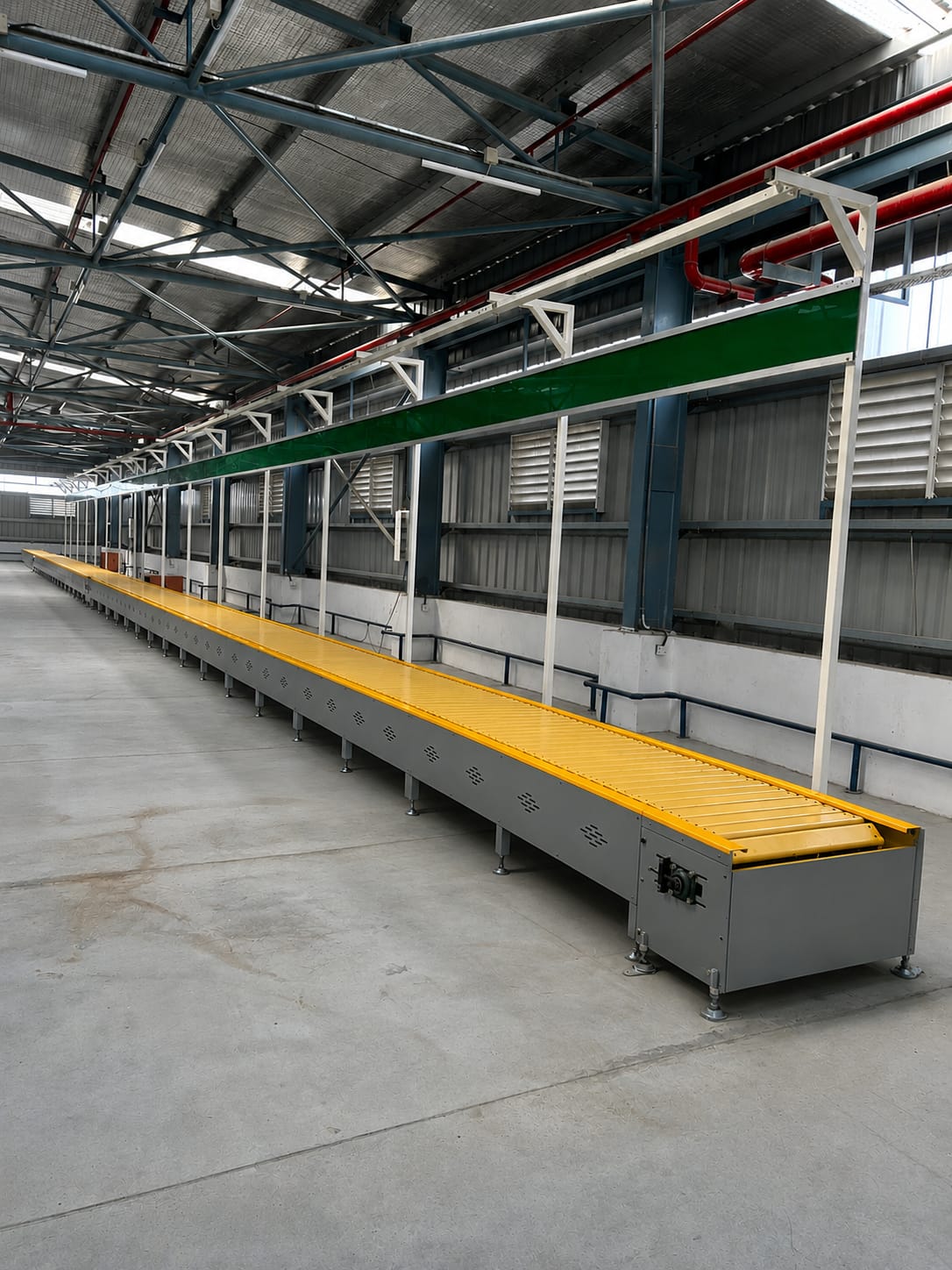 Assembly Line Slat Conveyor
